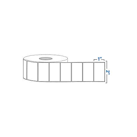 Rollo de Etiquetas 2"x 1", 2,000 pcs - Grado: B